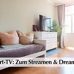 12 Fewos Im Jugendstilhaus Mit Aufzug, Grosser Terrasse, Kingsize-betten, 250mbts Wlan, 55 Zoll Smart-tv - Nur Ein Kurzer Spaziergang Durch Den Park Venedig Zur Kraemerbruecke - Gaststaette Im Haus Διαμέρισμα *