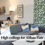 12 Fewos Im Jugendstilhaus Mit Aufzug, Grosser Terrasse, Kingsize-betten, 250mbts Wlan, 55 Zoll Smart-tv - Nur Ein Kurzer Spaziergang Durch Den Park Venedig Zur Kraemerbruecke - Gaststaette Im Haus Διαμέρισμα