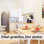 Διαμέρισμα 12 Fewos Im Jugendstilhaus Mit Aufzug, Grosser Terrasse, Kingsize-betten, 250mbts Wlan, 55 Zoll Smart-tv - Nur Ein Kurzer Spaziergang Durch Den Park Venedig Zur Kraemerbruecke - Gaststaette Im Haus Ερφούρτη
