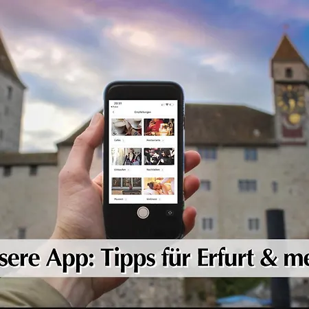 Lejlighed 12 Fewos Im Jugendstilhaus Mit Aufzug, Grosser Terrasse, Kingsize-betten, 250mbts Wlan, 55 Zoll Smart-tv - Nur Ein Kurzer Spaziergang Durch Den Park Venedig Zur Kraemerbruecke - Kostenlose Parkplaetze In Den Umliegenden Strassen - Gaststaette Im Haus Erfurt