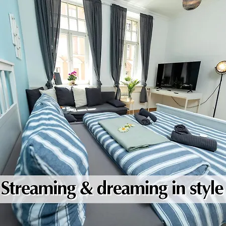 12 Fewos Im Jugendstilhaus Mit Aufzug, Terrasse, Kingsize-bett, Smart-tv, Etc