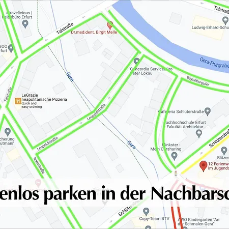 12 Fewos Im Jugendstilhaus Mit Aufzug, Grosser Terrasse, Kingsize-betten, 250mbts Wlan, 55 Zoll Smart-tv - Nur Ein Kurzer Spaziergang Durch Den Park Venedig Zur Kraemerbruecke - Kostenlose Parkplaetze In Den Umliegenden Strassen - Gaststaette Im Haus Lejlighed