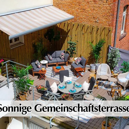 12 Fewos Im Jugendstilhaus Mit Aufzug, Grosser Terrasse, Kingsize-betten, 250mbts Wlan, 55 Zoll Smart-tv - Nur Ein Kurzer Spaziergang Durch Den Park Venedig Zur Kraemerbruecke - Kostenlose Parkplaetze In Den Umliegenden Strassen - Gaststaette Im Haus Appartement *
