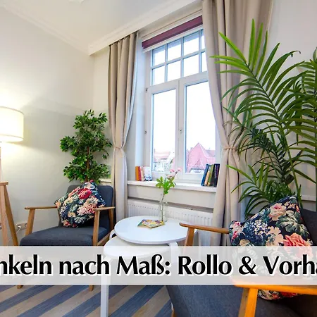 Daire 12 Fewos Im Jugendstilhaus Mit Aufzug, Terrasse, Kingsize-bett, Smart-tv, Etc