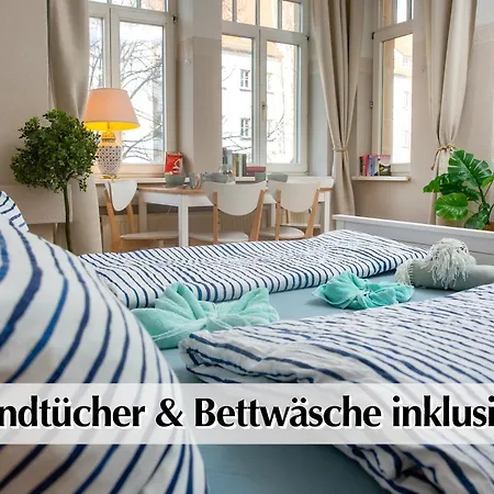 12 Fewos Im Jugendstilhaus Mit Aufzug, Grosser Terrasse, Kingsize-betten, 250mbts Wlan, 55 Zoll Smart-tv - Nur Ein Kurzer Spaziergang Durch Den Park Venedig Zur Kraemerbruecke - Gaststaette Im Haus *