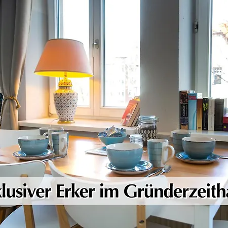 12 Fewos Im Jugendstilhaus Mit Aufzug, Grosser Terrasse, Kingsize-betten, 250mbts Wlan, 55 Zoll Smart-tv - Nur Ein Kurzer Spaziergang Durch Den Park Venedig Zur Kraemerbruecke - Gaststaette Im Haus Διαμέρισμα *