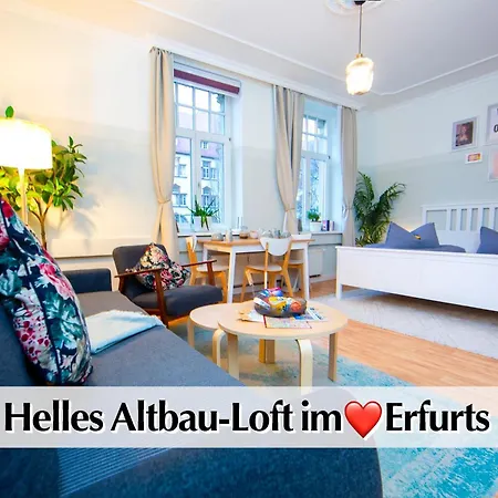 12 Fewos Im Jugendstilhaus Mit Aufzug, Grosser Terrasse, Kingsize-betten, 250mbts Wlan, 55 Zoll Smart-tv - Nur Ein Kurzer Spaziergang Durch Den Park Venedig Zur Kraemerbruecke - Kostenlose Parkplaetze In Den Umliegenden Strassen - Gaststaette Im Haus Lejlighed Erfurt