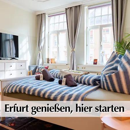 12 Fewos Im Jugendstilhaus Mit Aufzug, Terrasse, Kingsize-bett, Smart-tv, Etc Erfurt