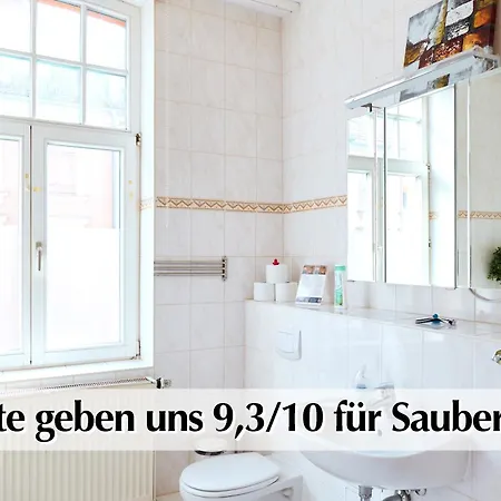12 Fewos Im Jugendstilhaus Mit Aufzug, Grosser Terrasse, Kingsize-betten, 250mbts Wlan, 55 Zoll Smart-tv - Nur Ein Kurzer Spaziergang Durch Den Park Venedig Zur Kraemerbruecke - Gaststaette Im Haus Διαμέρισμα Ερφούρτη