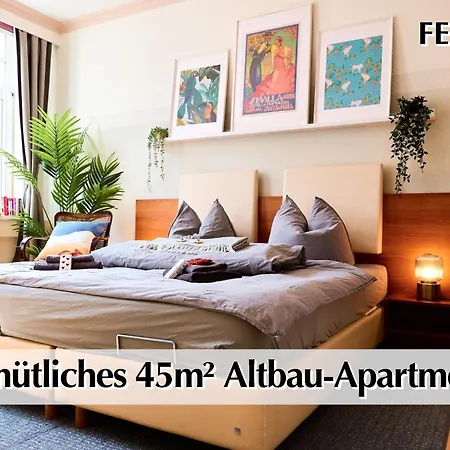 12 Fewos Im Jugendstilhaus Mit Aufzug, Grosser Terrasse, Kingsize-betten, 250mbts Wlan, 55 Zoll Smart-tv - Nur Ein Kurzer Spaziergang Durch Den Park Venedig Zur Kraemerbruecke - Gaststaette Im Haus Apartment