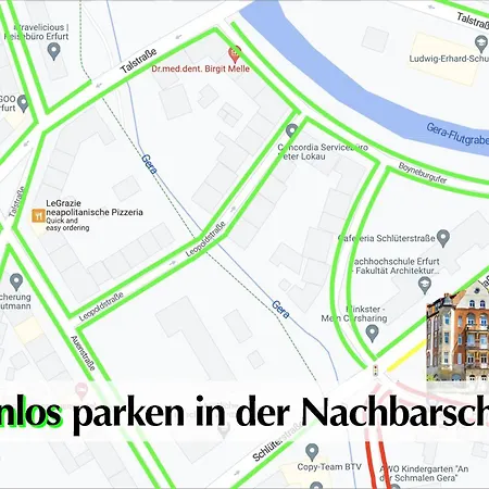 Appartement 12 Fewos Im Jugendstilhaus Mit Aufzug, Grosser Terrasse, Kingsize-betten, 250mbts Wlan, 55 Zoll Smart-tv - Nur Ein Kurzer Spaziergang Durch Den Park Venedig Zur Kraemerbruecke - Gaststaette Im Haus