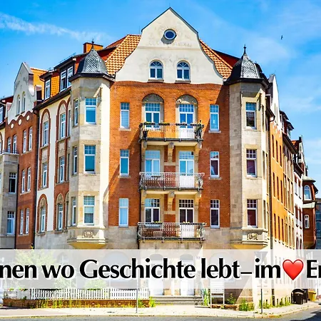 Διαμέρισμα 12 Fewos Im Jugendstilhaus Mit Aufzug, Grosser Terrasse, Kingsize-betten, 250mbts Wlan, 55 Zoll Smart-tv - Nur Ein Kurzer Spaziergang Durch Den Park Venedig Zur Kraemerbruecke - Gaststaette Im Haus Ερφούρτη