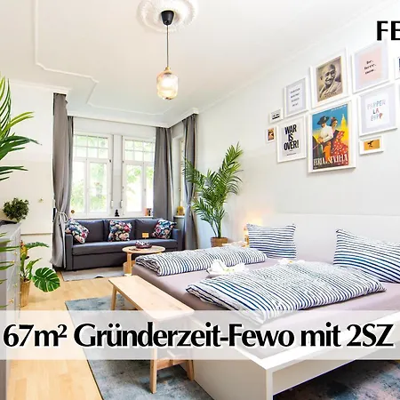 Διαμέρισμα 12 Fewos Im Jugendstilhaus Mit Aufzug, Grosser Terrasse, Kingsize-betten, 250mbts Wlan, 55 Zoll Smart-tv - Nur Ein Kurzer Spaziergang Durch Den Park Venedig Zur Kraemerbruecke - Gaststaette Im Haus