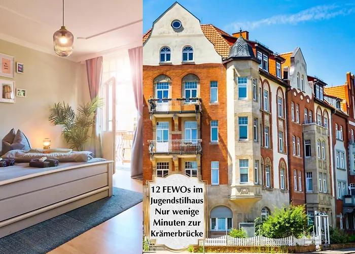 12 Fewos Im Jugendstilhaus Mit Aufzug, Grosser Terrasse, Kingsize-betten, 250mbts Wlan, 55 Zoll Smart-tv - Nur Ein Kurzer Spaziergang Durch Den Park Venedig Zur Kraemerbruecke - Gaststaette Im Haus דירה