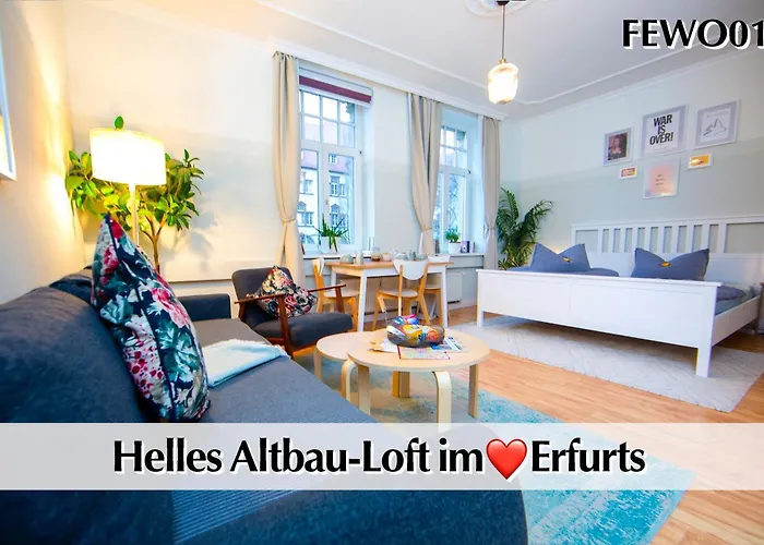 12 Fewos Im Jugendstilhaus Mit Aufzug, Terrasse, Kingsize-bett, Smart-tv, Etc Erfurt